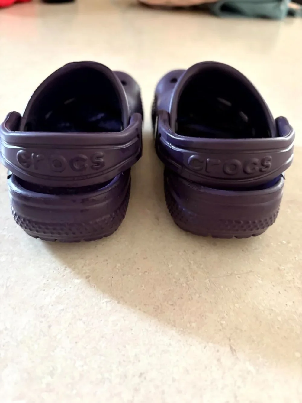 Classic Crocs Toddler Size C5 Dark Purple Iconic Crocs comfort